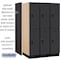 Salsbury Industries Wardrobe Locker, 45" W, 24" D, 76" H, (3) Wide, (6) Openings, Black 22364BLK - alternate 4